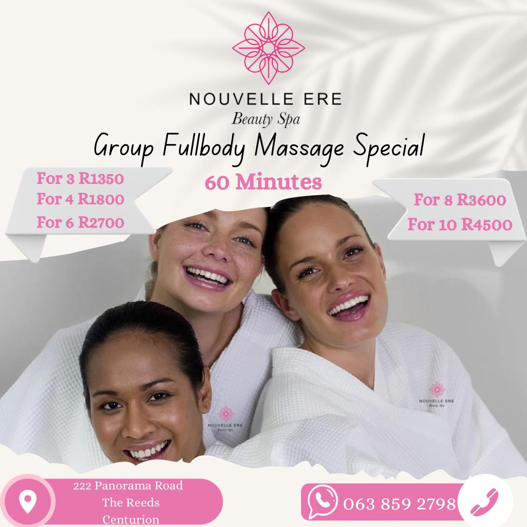 Nouvelle Ere Beauty Spa & Boutique Guest House Group Fullbody Massage Special