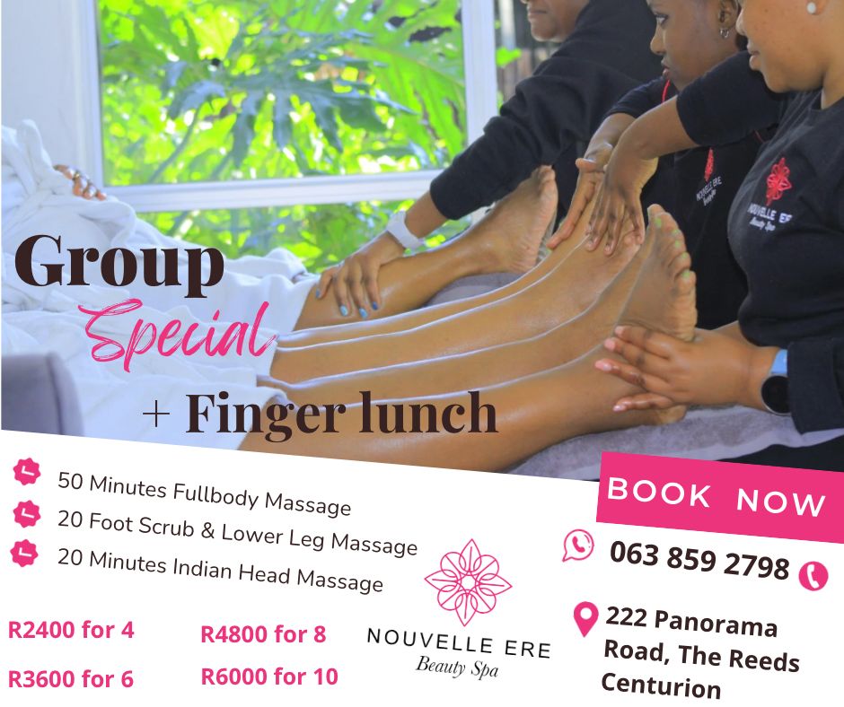 Nouvelle Ere Beauty Spa & Boutique Guest House Group Special + Finger lunch
