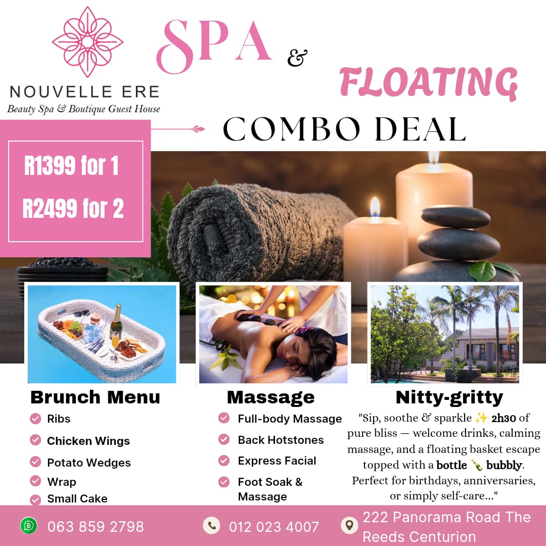 Nouvelle Ere Beauty Spa & Boutique Guest House Spa & Floating Combo Deal SPECIAL OFFERS